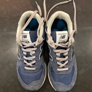 Womens New Balance 574 Navy Size 6.5